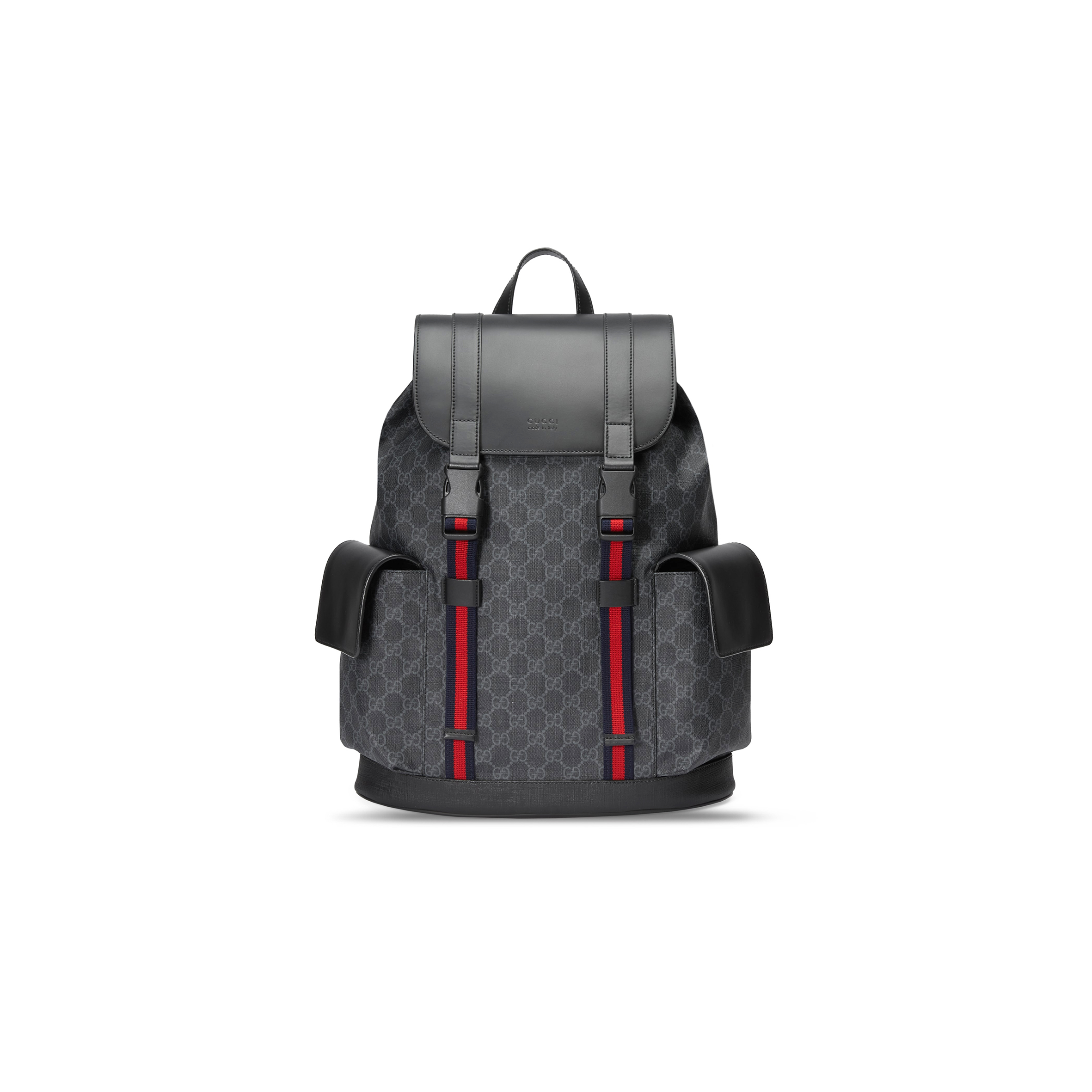 GUCCI GG BLACK LARGE BACKPACK 495563 (42*34*16cm) GUCCI GG BLACK LARGE BACKPACK 495563 (42*34*16cm)